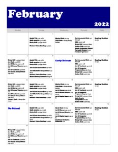 February Calendar