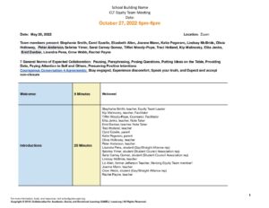 October 27, 2022 Equity Team-Agenda & Calendar.docx