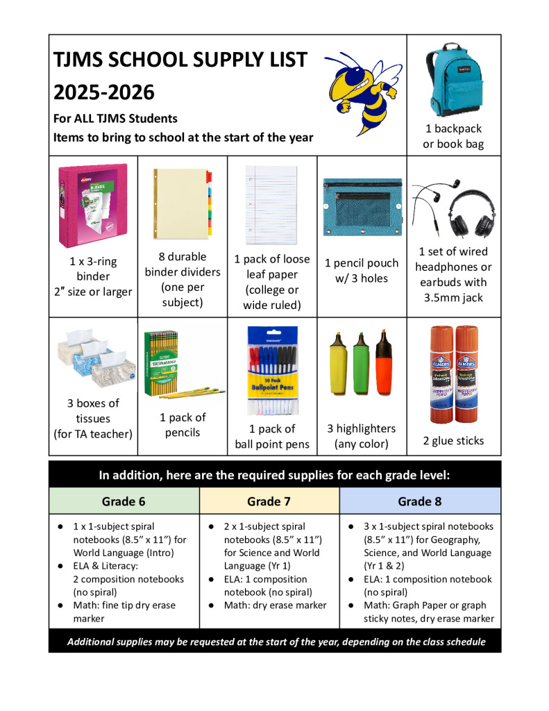 thumbnail of TJMS School Supply List 2025-2026 – Updated 20250603 (1)